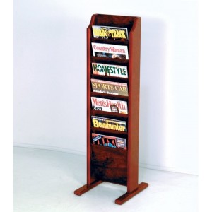 Wooden Mallet 7 Pocket Free Standing Magazine Rack WML1083